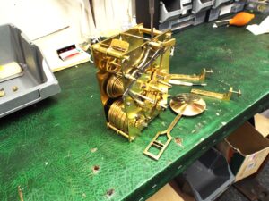Grandfather clock movement