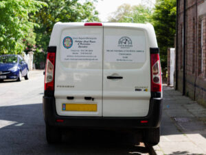 Clock Repairs Merseyside - our fully equipped van for safely transporting antique clocks